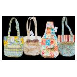 Cloth Floral Design Tote Bags