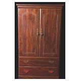 Vintage Wooden Armoire Cabinet