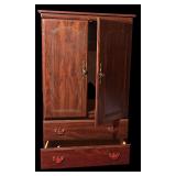 Vintage Wooden Armoire Cabinet