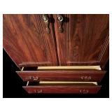 Vintage Wooden Armoire Cabinet