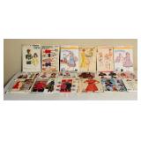 Assorted Vintage Sewing Patterns including Patterns for Dog Clothing