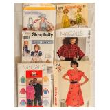 Assorted Vintage Sewing Patterns including Patterns for Dog Clothing