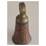 Vintage Potpourri Ball, Candleholders & Brass Bell Decor