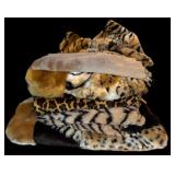 Lot of Fabric Remnants including Animal Prints