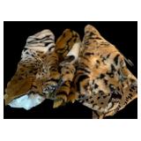 Lot of Fabric Remnants including Animal Prints