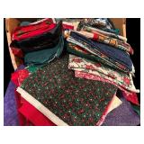 Beautiful Large Lot of Christmas Fabric Remnants