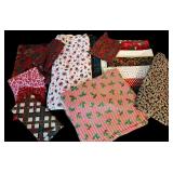 Beautiful Large Lot of Christmas Fabric Remnants