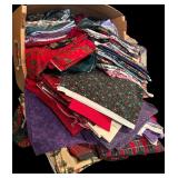 Beautiful Large Lot of Christmas Fabric Remnants