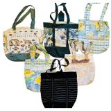 Variety of Fun Hand Crafted Cloth Tote Bags