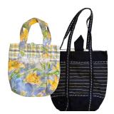 Variety of Fun Hand Crafted Cloth Tote Bags