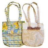 Variety of Fun Hand Crafted Cloth Tote Bags