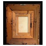 Vintage Faux Floral Arrangement and Hand Painted Floral Oil Painting