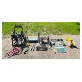 Lawn and Gardening Goodies Galore Including Sprinklers, Garden Tools, Hose Reels and More!