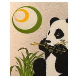 Vintage Turner Design Panda Bear Mirror 1970s