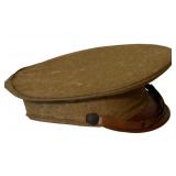 Vintage WWI Officers Visors Cap with Medical Pin