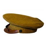 Vintage WWI Officers Visors Cap with Medical Pin