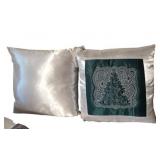New Gorgeous Handmade Satin Decorative Accent / Throw Pillow