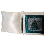 New Gorgeous Handmade Satin Decorative Accent / Throw Pillow