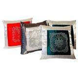 New Gorgeous Handmade Satin Decorative Accent / Throw Pillow