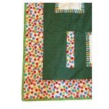 Handmade Quilt in Bright Colors, Incredible Detail