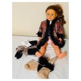 Our Generation / Battat 18" Long Curly Red Hair Blue Eyes / Aubrie Doll with Handmade Clothes
