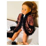Our Generation / Battat 18" Long Curly Red Hair Blue Eyes / Aubrie Doll with Handmade Clothes