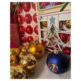 Variety of Fantastic Vintages Ornaments, Snowman Decanter with Spoon and Vintage Ornament Oil Candles