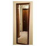 Gorgeous Vintage Etched Glass Full Length Wall Mirror