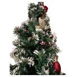 Pretty Lighted Tree with Ornaments