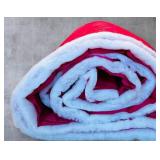 Very Large Stunning Hot Pink Coat Material Fused  / Sewn with Filler Ready For Your Ideas