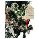 Pretty Lighted Tree with Ornaments