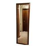 Gorgeous Vintage Etched Glass Full Length Wall Mirror