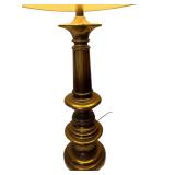 Large Vintage Stiffel Style Brass Table Lamp