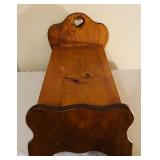 Vintage Dayton Hudson "Pajama Pals" Cat Gray Pajama Holder Pillow Plush 15" and Vintage Wood Doll Furniture