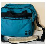 Vintage Bowling Bag with Vintage Columbia 300 White Dot Bowling Ball