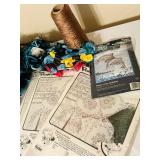 Crafters Delight! Embroidery Threads, Permanent Press Quilt Blocks For Embroidery Painting - 18" Squares and More!