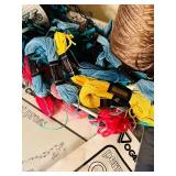 Crafters Delight! Embroidery Threads, Permanent Press Quilt Blocks For Embroidery Painting - 18" Squares and More!