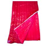 Very Large Stunning Hot Pink Coat Material Fused  / Sewn with Filler Ready For Your Ideas