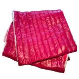Very Large Stunning Hot Pink Coat Material Fused  / Sewn with Filler Ready For Your Ideas