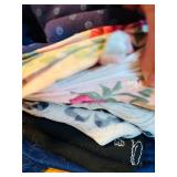 Large Lot of Bright Fun Remnants and Yardage Fabric Prints