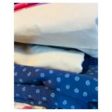 Large Lot of Bright Fun Remnants and Yardage Fabric Prints