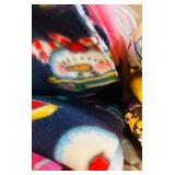 Large Lot of Bright Fun Remnants and Yardage Fabric Prints