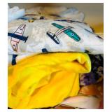 Large Lot of Bright Fun Remnants and Yardage Fabric Prints