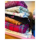 Pretty Pink Paisley, Plaids, Solids of Fabric Remnants