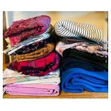 Pretty Pink Paisley, Plaids, Solids of Fabric Remnants