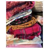 Pretty Pink Paisley, Plaids, Solids of Fabric Remnants