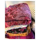 Pretty Pink Paisley, Plaids, Solids of Fabric Remnants