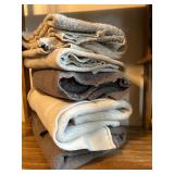 Lovely Large Yardage of Various Fabrics in Neutral Tones