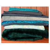 Gorgeous Tones of Greens Fabric Remnants