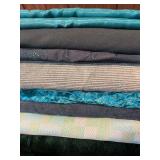 Gorgeous Tones of Greens Fabric Remnants